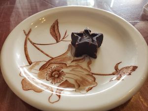 Yummy hand crafted chocolate! 😋 at Morning Glory Cafe in Flagstaff