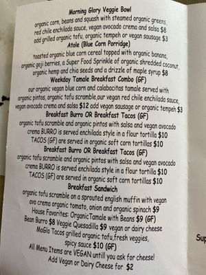 Weekend brunch  at Morning Glory Cafe in Flagstaff