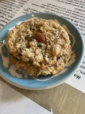 Hemp ginger oatmeal cookie at Morning Glory Cafe in Flagstaff