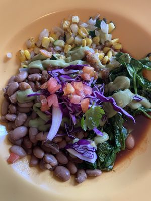 Veggie bowl at Morning Glory Cafe in Flagstaff