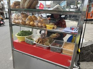 This is the cart!  at Banh Mi Chay Co Hoa in Da Lat
