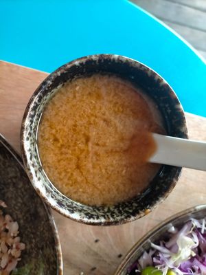 Miso broth  at Super Bowl NZ in Kerikeri