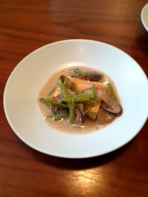 grilled tofu at Balwoo Gongyang - 발우공양 in Seoul