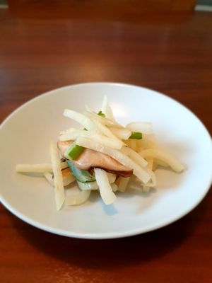 autumn radish at Balwoo Gongyang - 발우공양 in Seoul