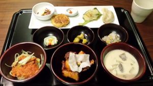 Second part of the set meal. The perilla soup was very good at Balwoo Gongyang - 발우공양 in Seoul
