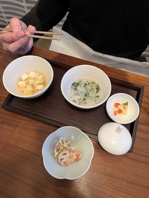 Lip moisturizer & porridge  at Balwoo Gongyang - 발우공양 in Seoul
