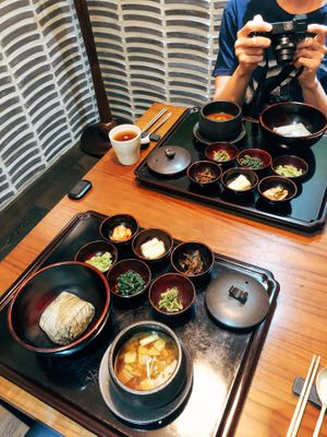 Beautiful presentation at Balwoo Gongyang - 발우공양 in Seoul