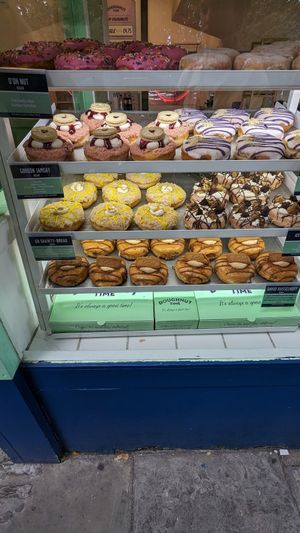 Vegan donuts on offer at Rodeo Doughnuts - Upper St in North London