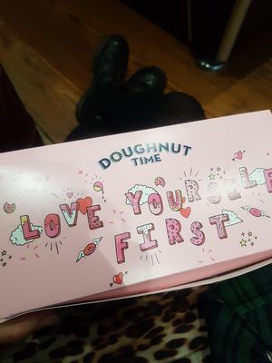 Amazing valentines day packaging at Rodeo Doughnuts - Upper St in North London