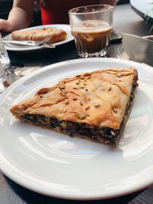 Pie with Chard from Naxos at Mother Vegan Bistro in Athens