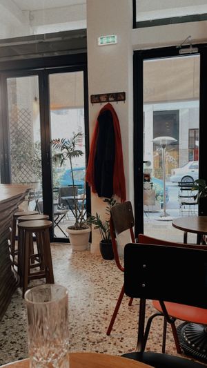 Cosy interior with lots of natural lighting.  #Veganuary at Mother Vegan Bistro in Athens