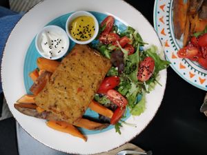 Mother from the sky at Mother Vegan Bistro in Athens