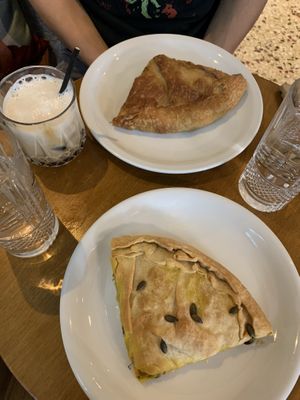 savoury pies  at Mother Vegan Bistro in Athens