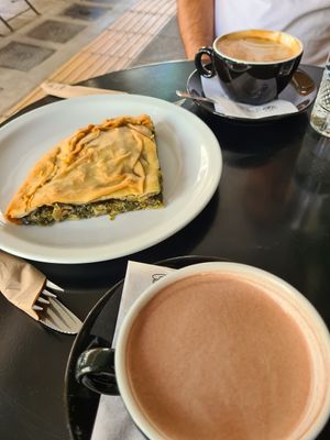 Spinach pie at Mother Vegan Bistro in Athens