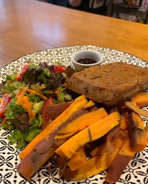   at Mother Vegan Bistro in Athens