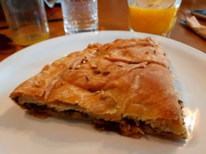 Chard pie at Mother Vegan Bistro in Athens