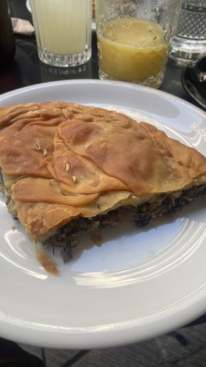 chard pie - highly recommended!  at Mother Vegan Bistro in Athens