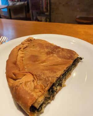Pies at Mother Vegan Bistro in Athens