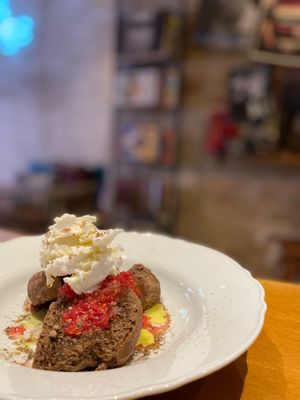 “Dakos” our traditional salad from Crete at Mother Vegan Bistro in Athens