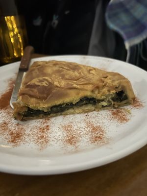 Spinach Pie….delicious!  at Mother Vegan Bistro in Athens