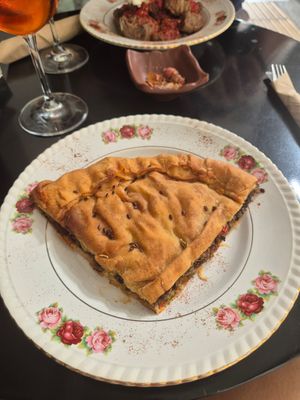 Mushroom pie at Mother Vegan Bistro in Athens