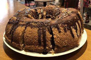 Mότher's Banana protein cake! at Mother Vegan Bistro in Athens