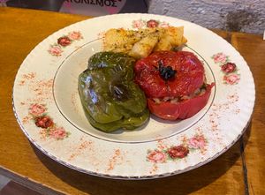 Mότher's "Gemista"
Stuffed vegetables in the oven with rice and herbs! at Mother Vegan Bistro in Athens