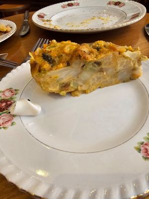Quiche Lorraine at Mother Vegan Bistro in Athens