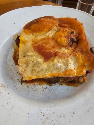 Moussaka at Mother Vegan Bistro in Athens