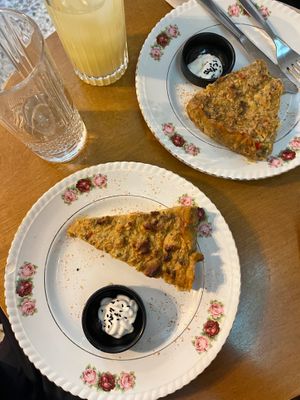 Quiche lorraine. at Mother Vegan Bistro in Athens