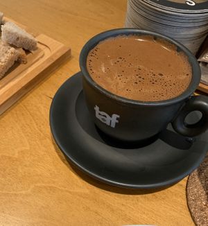 Greek coffee at Mother Vegan Bistro in Athens