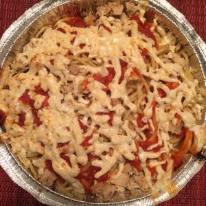 Pasta Chick'un Parm at Cruzer Pizza in Los Angeles