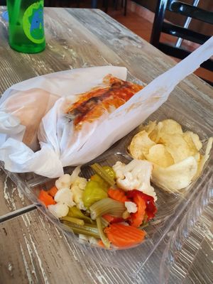 Eggplant sammy at Cruzer Pizza in Los Angeles