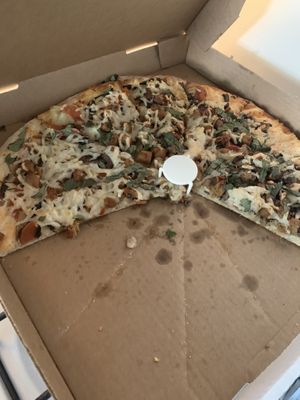 Already 1/4 gone before I thought to take a picture  at Cruzer Pizza in Los Angeles