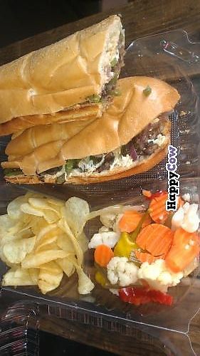 vegan Philly Cheesesteak at Cruzer Pizza in Los Angeles