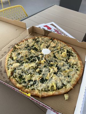 Pesto Pizza  at Cruzer Pizza in Los Angeles