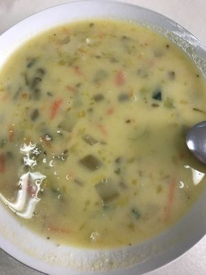 Chupe de verduras (con leche de soya) at Vida Sana - Jesus Maria in Lima