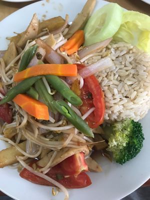 Saltado de frejolito chino c/carne at Vida Sana - Jesus Maria in Lima