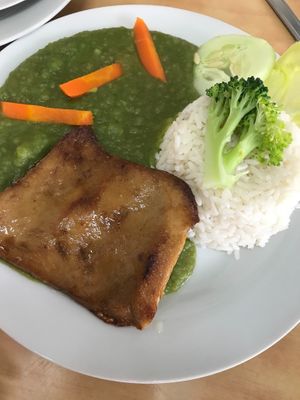 Pure de espinaca con bistek at Vida Sana - Jesus Maria in Lima