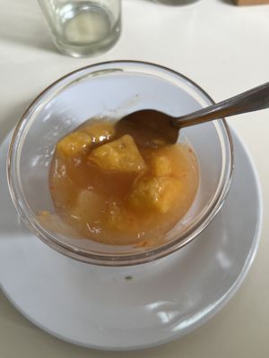 Mazamorra de frutas  at Vida Sana - Jesus Maria in Lima