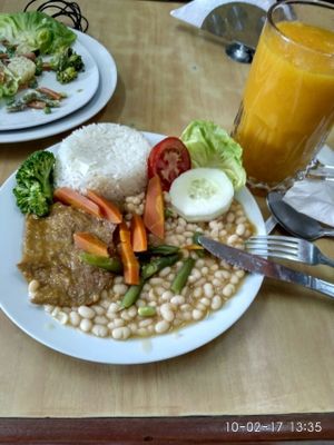 One of the daily dieshes (main) at Vida Sana - Jesus Maria in Lima