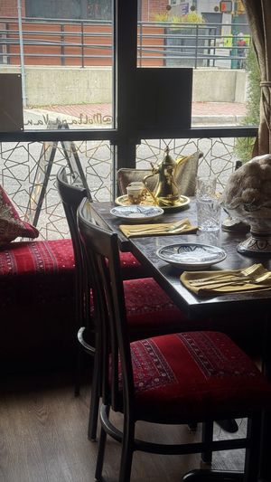 Seating  at Moltaqa in Vancouver