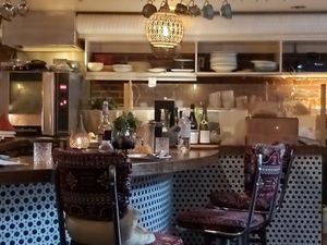 The bar at Moltaqa in Vancouver