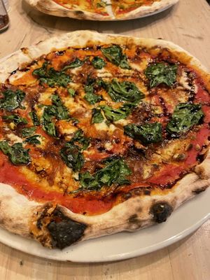 Spinach pizza   at Bianco Pizza in Envigado