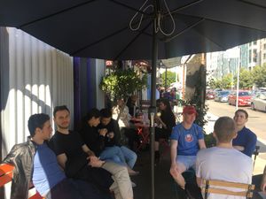 Outside Seating at Met Her At A Bar in Los Angeles