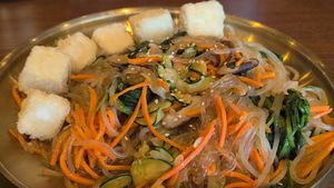 Japchae with tofu at BaBbi BaBbi in Orlando