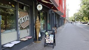 Exterior of location, street view at Tatas in Berlin