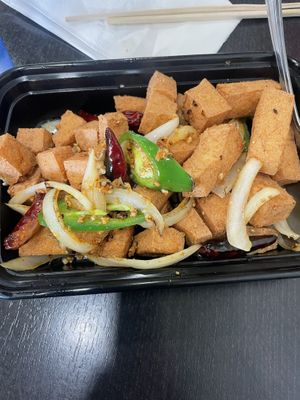 Salt and pepper tofu   at Dumpling Depot in Sunnyvale