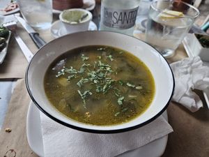 Soup of the day (very delicious  😀 ) at Camu Camu in La Palma