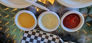 Blissful Sauce, Ranch, Ketchup at Blissful Burgers in San Antonio